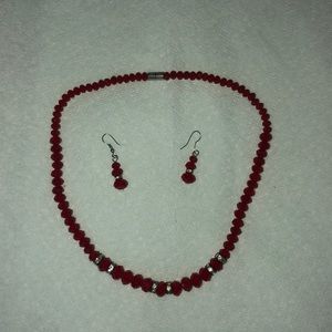 Necklace and earrings set